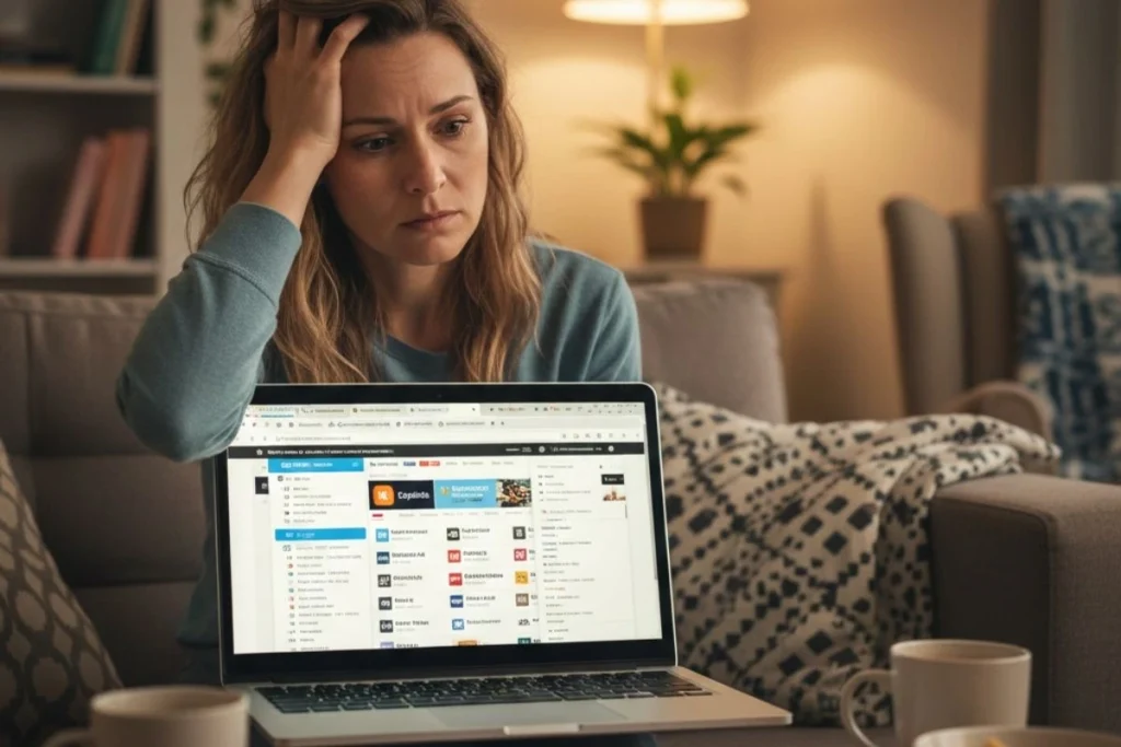 Confusión al comparar opciones para viajar al extranjero en plataformas digitales