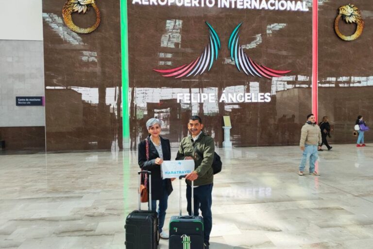 Raúl y su esposa, cancún